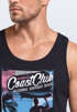 Herren Tank-Top Surfer Print California Surfstyle Sommer Beach Strand Aufdruck Bedruckt Fashion Muskelshirt Muscle Shirt Neverless®preview