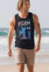Herren Tank-Top Surfer Print California Surfstyle Sommer Beach Strand Aufdruck Bedruckt Fashion Muskelshirt Muscle Shirt Neverless®preview