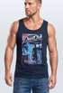 Herren Tank-Top Surfer Print California Surfstyle Sommer Beach Strand Aufdruck Bedruckt Fashion Muskelshirt Muscle Shirt Neverless®preview