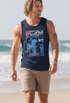 Herren Tank-Top Surfer Print California Surfstyle Sommer Beach Strand Aufdruck Bedruckt Fashion Muskelshirt Muscle Shirt Neverless®preview