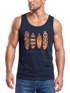 Herren Tank-Top Surfing Fashion Aufdruck Long Beach Surfboard Sommer Strand Streetstyle Muskelshirt Neverless®preview