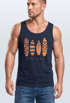 Herren Tank-Top Surfing Fashion Aufdruck Long Beach Surfboard Sommer Strand Streetstyle Muskelshirt Neverless®preview