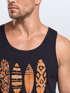 Herren Tank-Top Surfing Fashion Aufdruck Long Beach Surfboard Sommer Strand Streetstyle Muskelshirt Neverless®preview