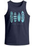 Herren Tank-Top Surfing Fashion Aufdruck Long Beach Surfboard Sommer Strand Streetstyle Muskelshirt Neverless®preview