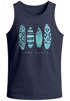 Herren Tank-Top Surfing Fashion Aufdruck Long Beach Surfboard Sommer Strand Streetstyle Muskelshirt Neverless®preview