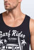 Herren Tank Top T-Shirt Bus Surfing Retro Neverless®preview