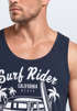 Herren Tank Top T-Shirt Bus Surfing Retro Neverless®preview