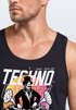 Herren Tank-Top Techno Print Musik Retro Grafik Aufdruck Schriftzug Fashion Streetstyle Muskelshirt Neverless®preview