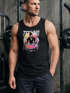 Herren Tank-Top Techno Print Musik Retro Grafik Aufdruck Schriftzug Fashion Streetstyle Muskelshirt Neverless®preview