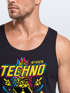 Herren Tank-Top Techno Tanzen Lustig Ananas Rave Party Printshirt Fashion Streetstyle Muskelshirt Neverless®preview