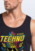 Herren Tank-Top Techno Tanzen Lustig Ananas Rave Party Printshirt Fashion Streetstyle Muskelshirt Neverless®preview