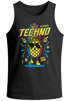 Herren Tank-Top Techno Tanzen Lustig Ananas Rave Party Printshirt Fashion Streetstyle Muskelshirt Neverless®preview