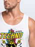 Herren Tank-Top Techno Tanzen Lustig Ananas Rave Party Printshirt Fashion Streetstyle Muskelshirt Neverless®preview