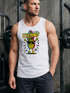 Herren Tank-Top Techno Tanzen Lustig Ananas Rave Party Printshirt Fashion Streetstyle Muskelshirt Neverless®preview