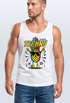 Herren Tank-Top Techno Tanzen Lustig Ananas Rave Party Printshirt Fashion Streetstyle Muskelshirt Neverless®preview