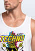 Herren Tank-Top Techno Tanzen Lustig Ananas Rave Party Printshirt Fashion Streetstyle Muskelshirt Neverless®preview