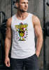 Herren Tank-Top Techno Tanzen Lustig Ananas Rave Party Printshirt Fashion Streetstyle Muskelshirt Neverless®preview