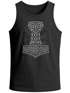 Herren Tank- Top Thor Hammer Wikinger Runen Kompass Vegvisir nordische Mythologie Muscle Shirt Neverless®preview