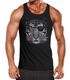 Herren Tank-Top Tiger Eye Patch Tigerkopf Muskelshirt Muscle Shirt Achselshirt Neverless®preview