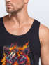 Herren Tank-Top Tiger Print Aufdruck Flammen Sommer Sonnenbrille Kunst Fashion Streetstyle Muskelshirt Neverless®preview