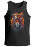 Herren Tank-Top Tiger Print Aufdruck Flammen Sommer Sonnenbrille Kunst Fashion Streetstyle Muskelshirt Neverless®preview
