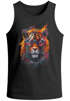 Herren Tank-Top Tiger Print Aufdruck Flammen Sommer Sonnenbrille Kunst Fashion Streetstyle Muskelshirt Neverless®preview
