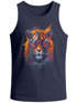 Herren Tank-Top Tiger Print Aufdruck Flammen Sommer Sonnenbrille Kunst Fashion Streetstyle Muskelshirt Neverless®preview