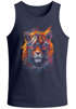 Herren Tank-Top Tiger Print Aufdruck Flammen Sommer Sonnenbrille Kunst Fashion Streetstyle Muskelshirt Neverless®preview