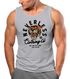 Herren Tank-Top Tiger Print Motiv Schrift Retro Vintage Style Fashion Streetstyle Muskelshirt Neverless®preview