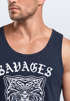 Herren Tank-Top Tiger Vintage Print Muskelshirt Muscle Shirt Neverless®preview