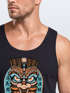 Herren Tank-Top Tiki Maske Totem Figur Hawaii Muskelshirt Muscle Shirt Neverless®preview