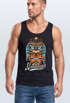 Herren Tank-Top Tiki Maske Totem Figur Hawaii Muskelshirt Muscle Shirt Neverless®preview