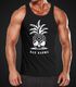 Herren Tank-Top Totenkopf Ananas-Trend Bad Karma Skull Sonnenbrille Muskelshirt Muscle Shirt Neverless®preview
