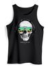 Herren Tank-Top Totenkopf Kopfhörer Musik Party Skull Sonnenbrille Schädel Muskelshirt Muscle Shirt Neverless®preview