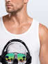 Herren Tank-Top Totenkopf Kopfhörer Musik Party Skull Sonnenbrille Schädel Muskelshirt Muscle Shirt Neverless®preview