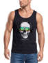 Herren Tank-Top Totenkopf Kopfhörer Musik Party Skull Sonnenbrille Schädel Muskelshirt Muscle Shirt Neverless®preview