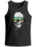 Herren Tank-Top Totenkopf Kopfhörer Musik Party Skull Sonnenbrille Schädel Muskelshirt Muscle Shirt Neverless®preview