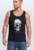 Herren Tank-Top Totenkopf Kopfhörer Musik Party Skull Sonnenbrille Schädel Muskelshirt Muscle Shirt Neverless®preview