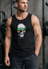 Herren Tank-Top Totenkopf Kopfhörer Musik Party Skull Sonnenbrille Schädel Muskelshirt Muscle Shirt Neverless®preview