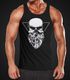 Herren Tank-Top Totenkopf mit Bart Triangle Muskelshirt Muscle Shirt Neverless®preview