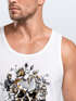 Herren Tank-Top Totenkopf Rosen Skull Roses Schädel Slim Fit Neverless®preview
