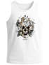 Herren Tank-Top Totenkopf Rosen Skull Roses Schädel Slim Fit Neverless®preview