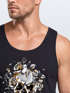 Herren Tank-Top Totenkopf Rosen Skull Roses Schädel Slim Fit Neverless®preview