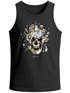Herren Tank-Top Totenkopf Rosen Skull Roses Schädel Slim Fit Neverless®preview