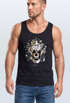 Herren Tank-Top Totenkopf Rosen Skull Roses Schädel Slim Fit Neverless®preview
