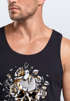 Herren Tank-Top Totenkopf Rosen Skull Roses Schädel Slim Fit Neverless®preview