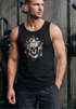 Herren Tank-Top Totenkopf Rosen Skull Roses Schädel Slim Fit Neverless®preview