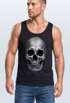 Herren Tank-Top Totenkopf Skull Totenschädel Aufdruck Print Motiv Muskelshirt Muscle Shirt Neverless®preview