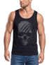 Herren Tank-Top Totenkopf Skull Totenschädel Skelett Print Aufdruck Muskelshirt Streetstyle Neverless®preview