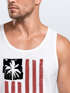 Herren Tank-Top USA Amerika Surfing California Flagge Surf Design Retro Printshirt Aufdruck Muskelshirt Muscle Shirt Neverless®preview